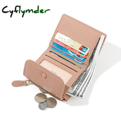 Cyflymder Small Pu Leather Women Wallet Mini Lady Coin Purse Pocket Yellow Female Girl Brand