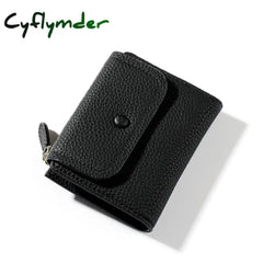 Cyflymder Small Pu Leather Women Wallet Mini Lady Coin Purse Pocket Yellow Female Girl Brand