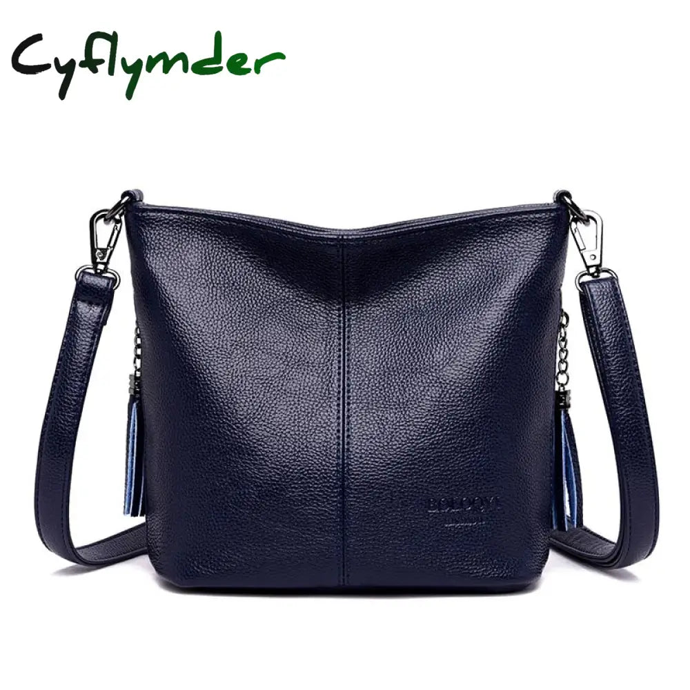 Cyflymder Soft Leather Hand Crossbody Bags For Women New Luxury Handbags Casual Shoulder Bag