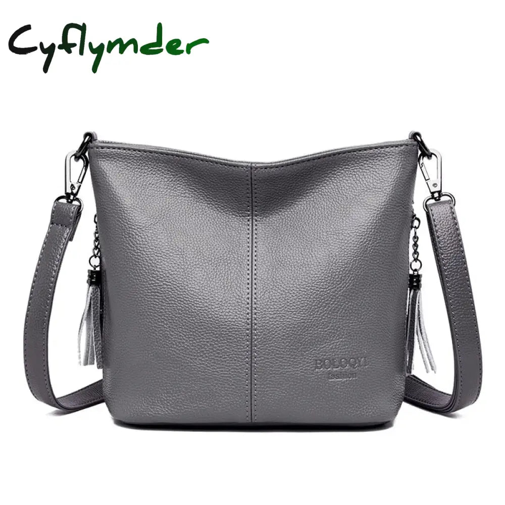 Cyflymder Soft Leather Hand Crossbody Bags For Women New Luxury Handbags Casual Shoulder Bag