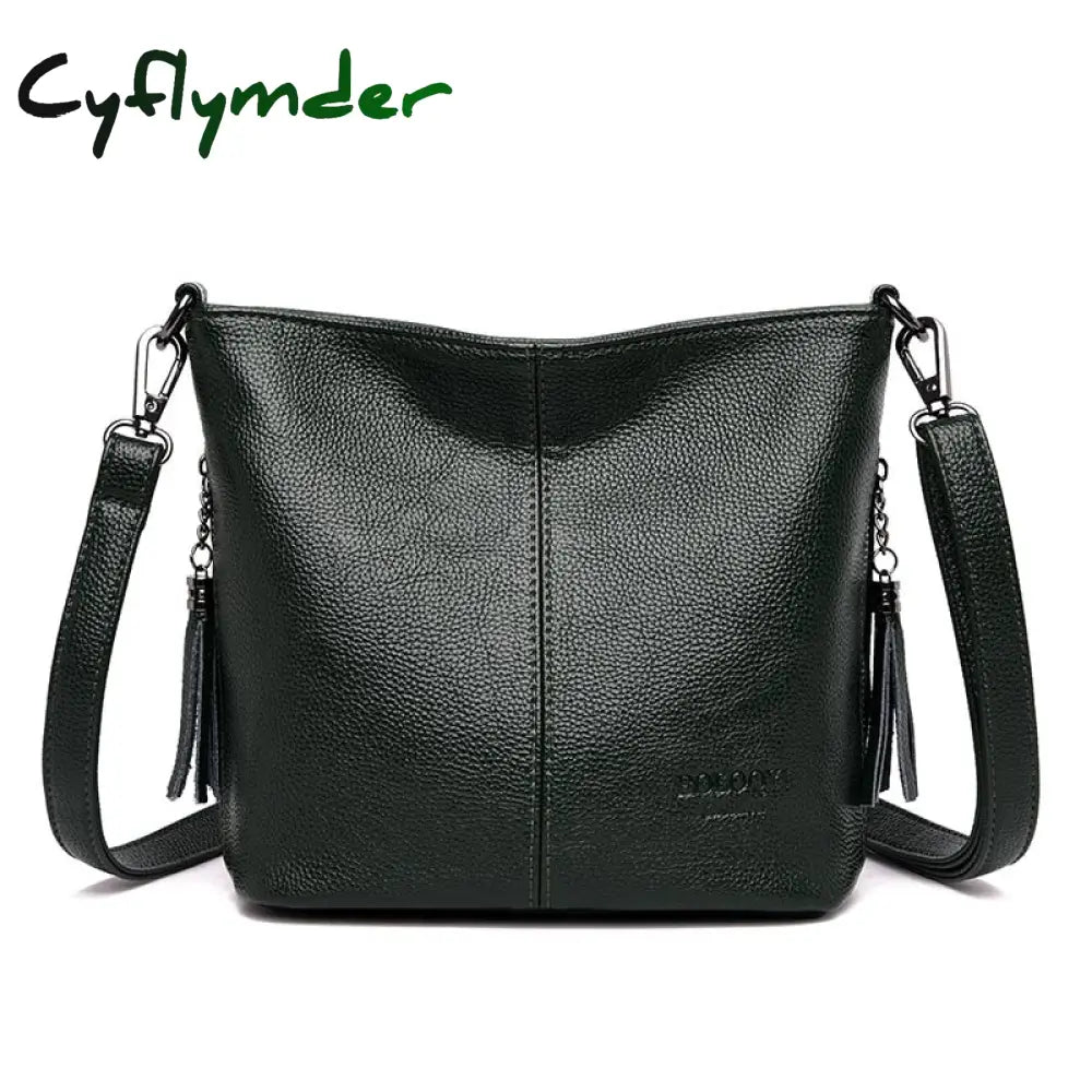 Cyflymder Soft Leather Hand Crossbody Bags For Women New Luxury Handbags Casual Shoulder Bag