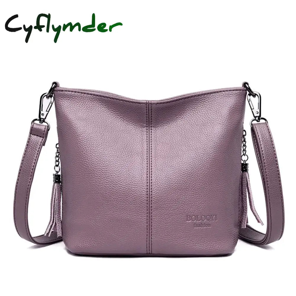 Cyflymder Soft Leather Hand Crossbody Bags For Women New Luxury Handbags Casual Shoulder Bag