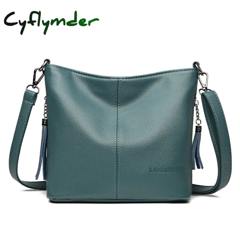 Cyflymder Soft Leather Hand Crossbody Bags For Women New Luxury Handbags Casual Shoulder Bag