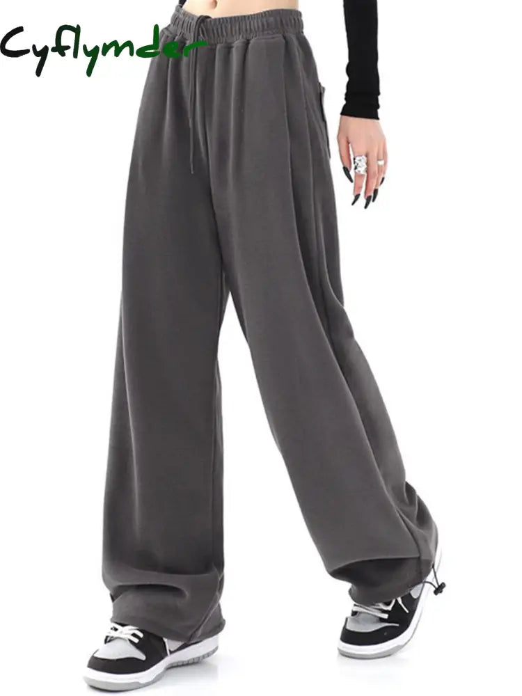 Cyflymder- Solid Baggy Sweatpants Pants