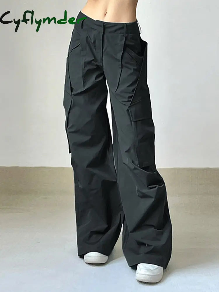 Cyflymder- Solo Ovesized Cargo Parachute Pants