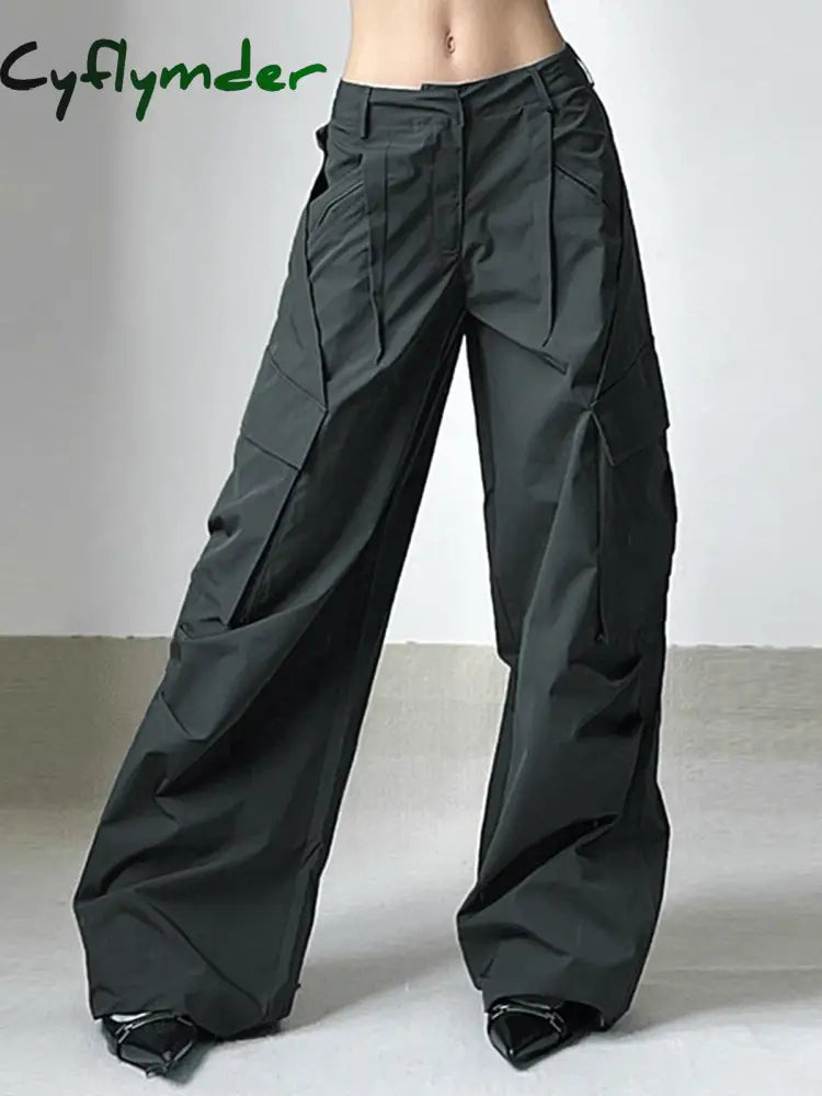 Cyflymder- Solo Ovesized Cargo Parachute Pants