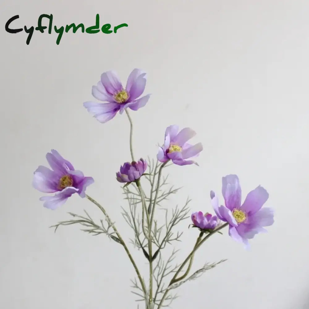 Cyflymder spring decor Chamomiles Silk Artificial Flower 60cm Daisy White Fake Flowers Room Wedding Home Table