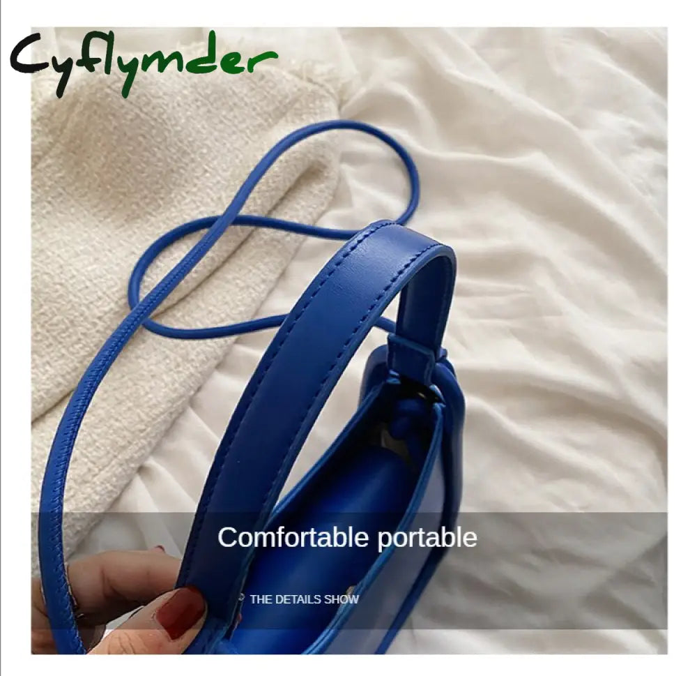 Cyflymder Spring Famous Brand Pu Leather Women’s Designer Underarm Handbag Short Handle Luxury