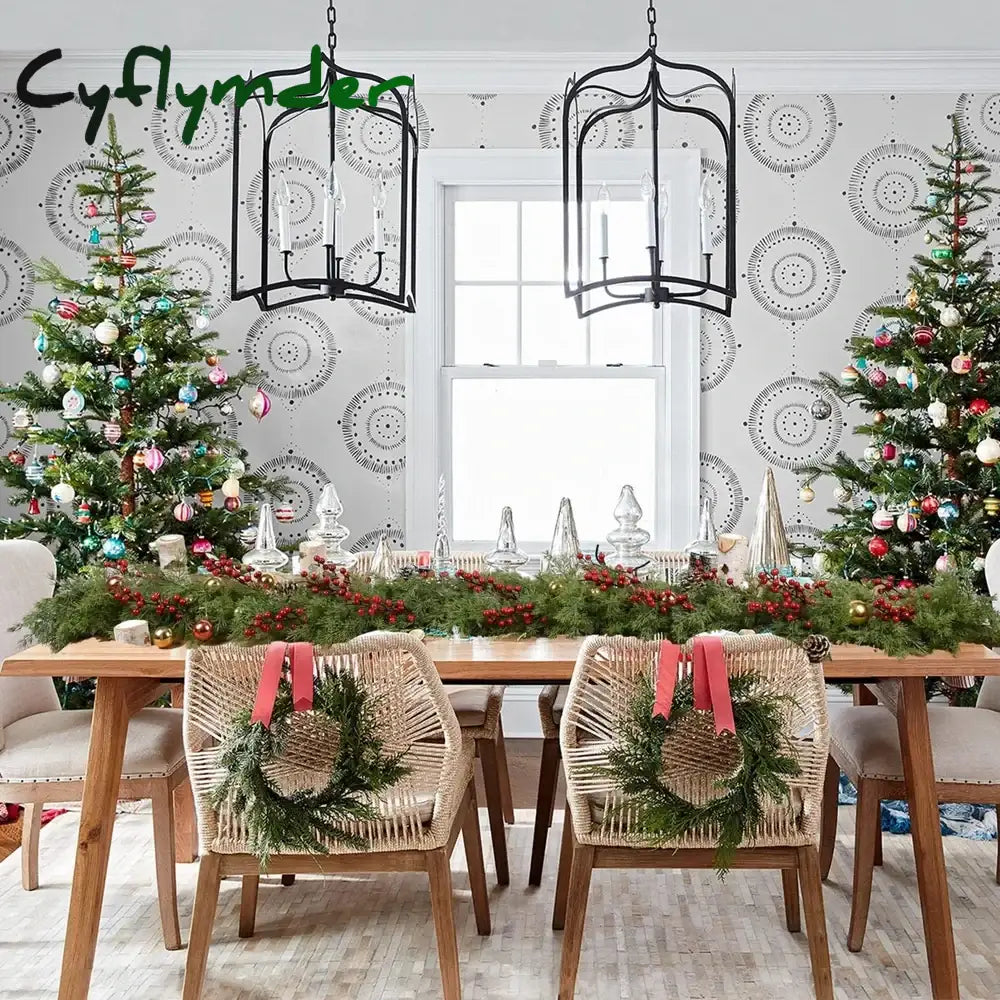 Cyflymder spring mantel decor Artificialplant rattan Long vines NewYear Christmas tree Wreath Home festival Outdoor