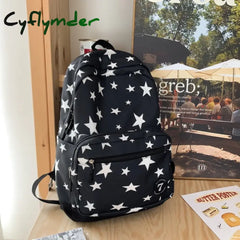 Cyflymder Star Backpack for Women Men 17 Inch Star Laptop Backpack College Bag Cute Travel Backpack Student Back To