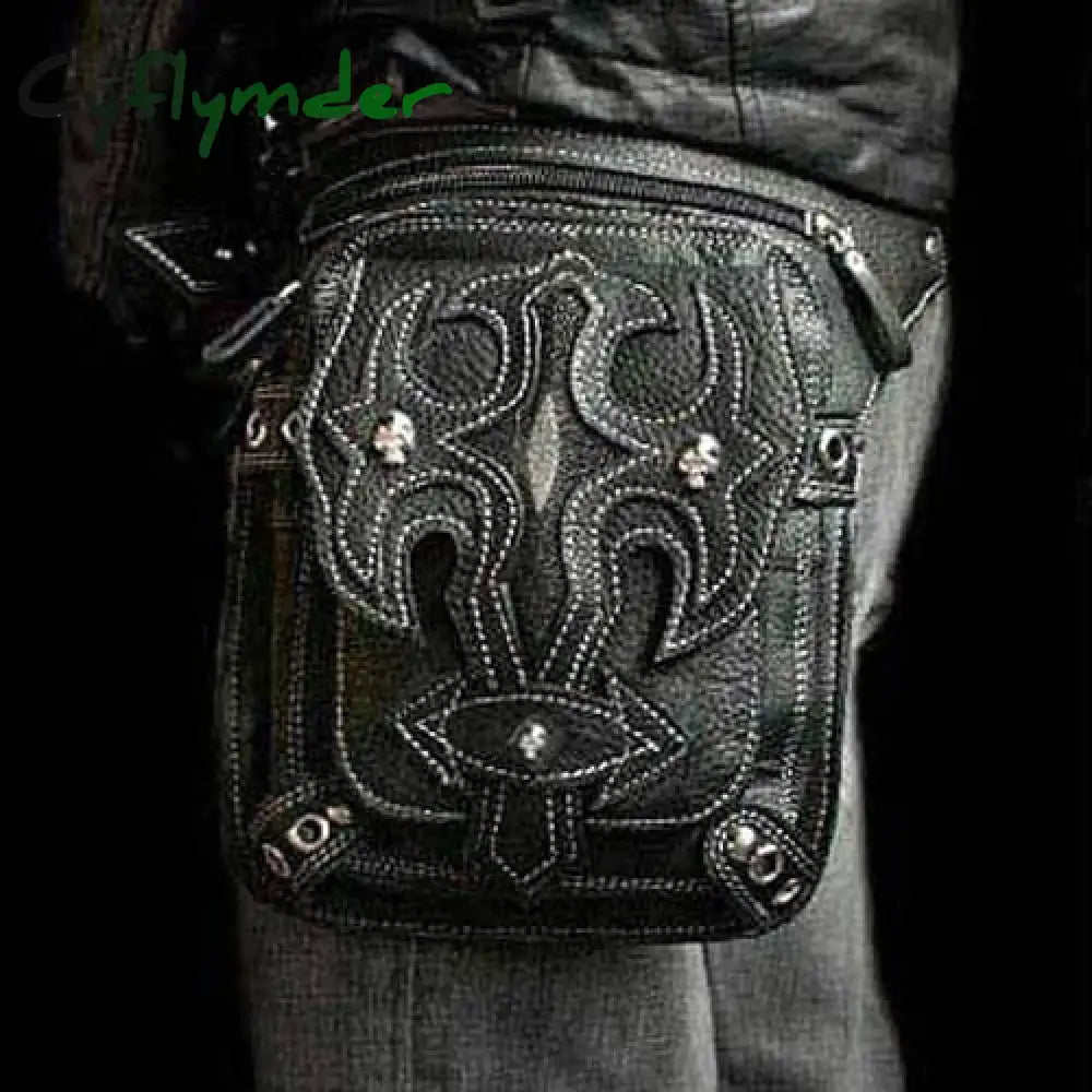 Cyflymder Steampunk Waist Leg Bags Women Men Victorian Style Holster Bag Motorcycle Thigh Hip Belt