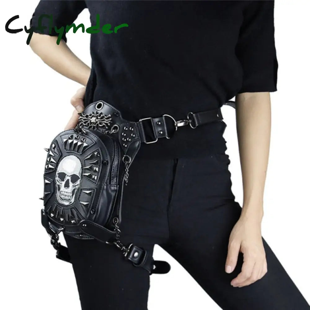 Cyflymder Steampunk Waist Leg Bags Women Men Victorian Style Holster Bag Motorcycle Thigh Hip Belt