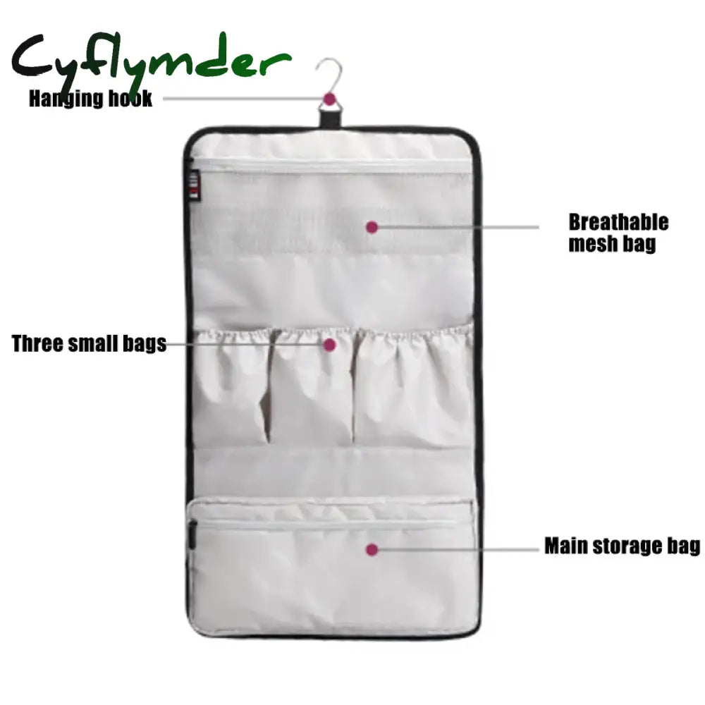 Cyflymder Storage Bag Compatible For Dyson Airwrap Styler Accessories Holder Multiple Pouches With