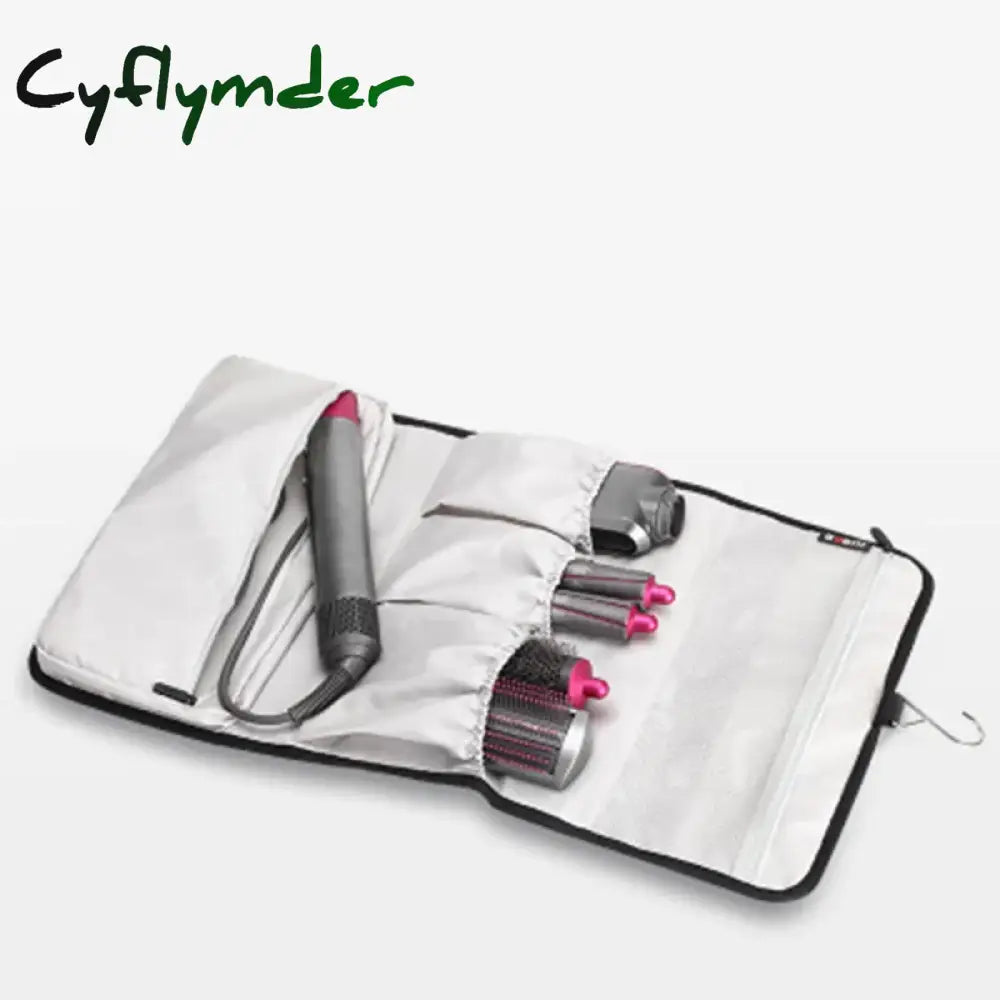 Cyflymder Storage Bag Compatible For Dyson Airwrap Styler Accessories Holder Multiple Pouches With