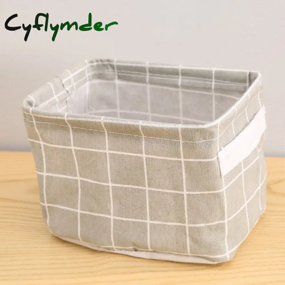 Cyflymder Storage Case Multifunctional Sundries Foldable Fabric Basket Underwear Box Clothes