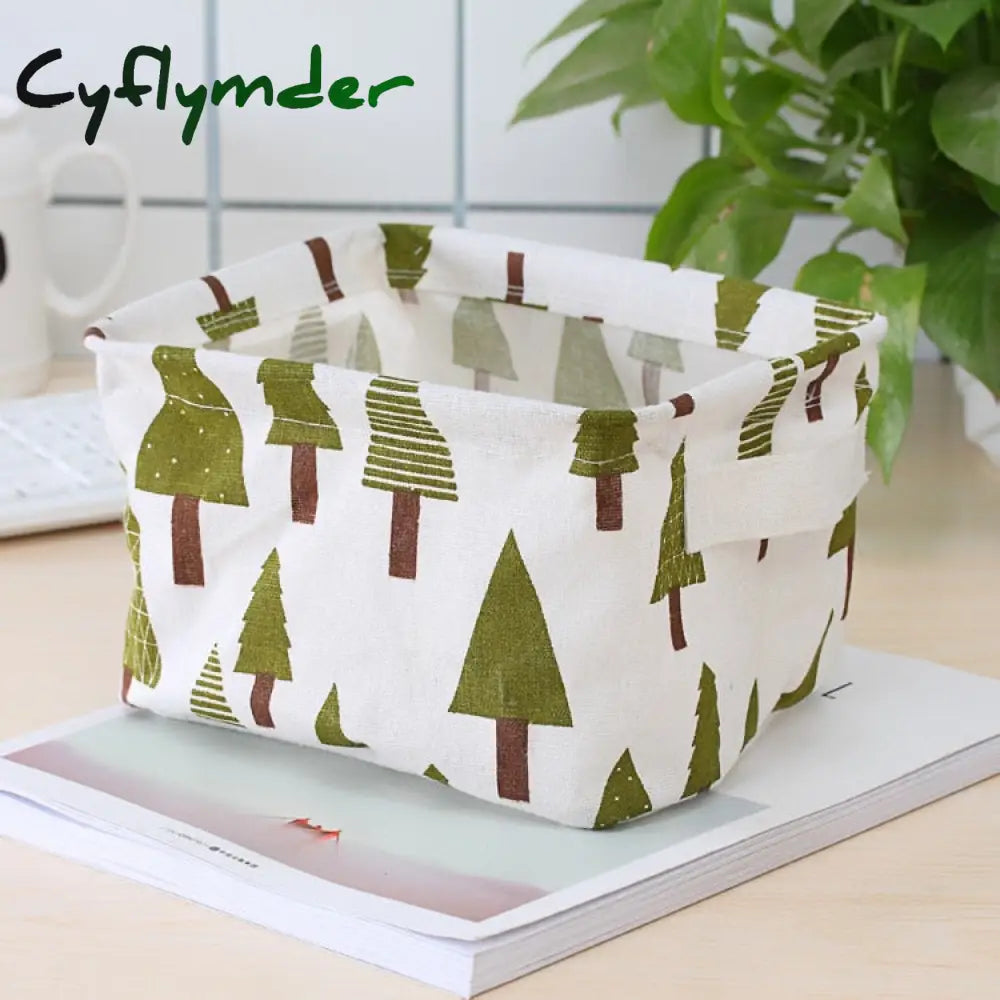 Cyflymder Storage Case Multifunctional Sundries Foldable Fabric Basket Underwear Box Clothes