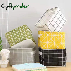 Cyflymder Storage Case Multifunctional Sundries Foldable Fabric Basket Underwear Box Clothes