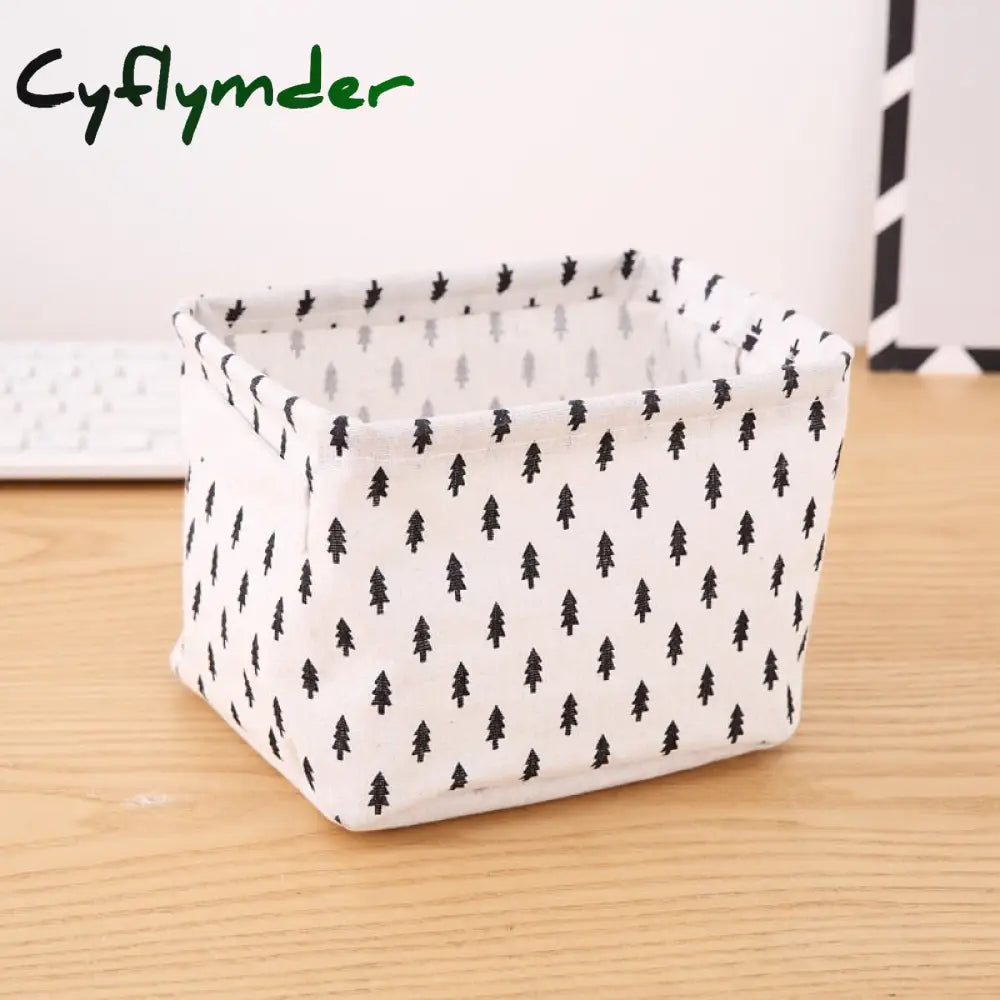 Cyflymder Storage Case Multifunctional Sundries Foldable Fabric Basket Underwear Box Clothes