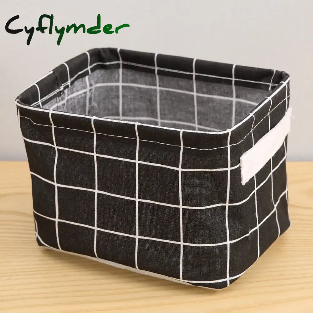 Cyflymder Storage Case Multifunctional Sundries Foldable Fabric Basket Underwear Box Clothes