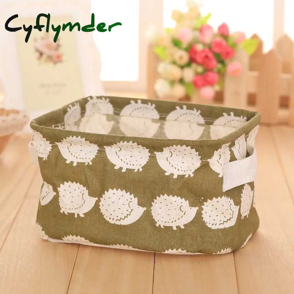 Cyflymder Storage Case Multifunctional Sundries Foldable Fabric Basket Underwear Box Clothes