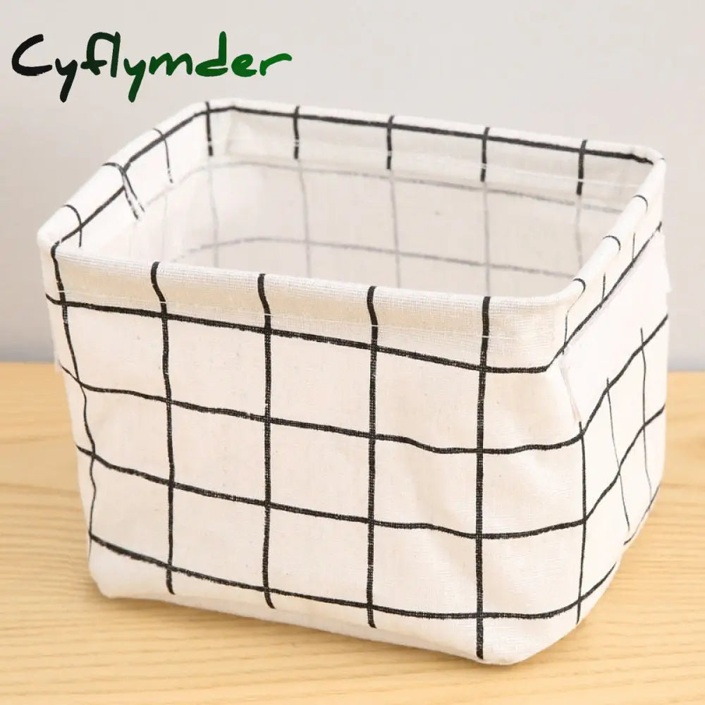 Cyflymder Storage Case Multifunctional Sundries Foldable Fabric Basket Underwear Box Clothes