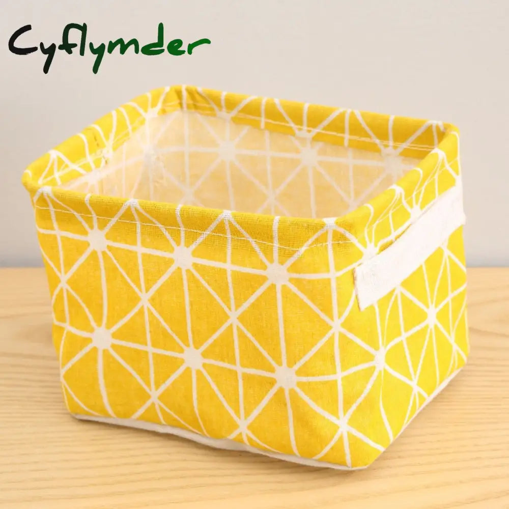 Cyflymder Storage Case Multifunctional Sundries Foldable Fabric Basket Underwear Box Clothes