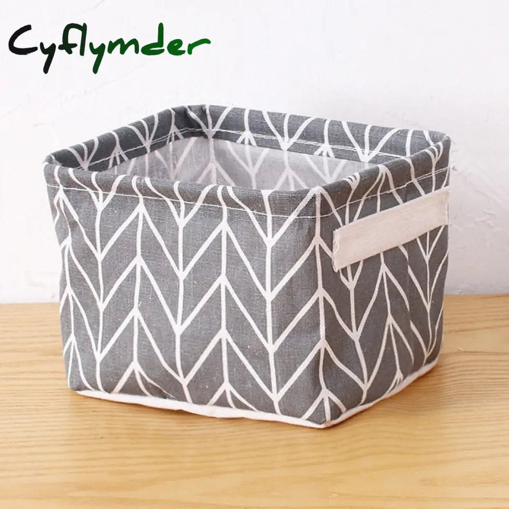 Cyflymder Storage Case Multifunctional Sundries Foldable Fabric Basket Underwear Box Clothes