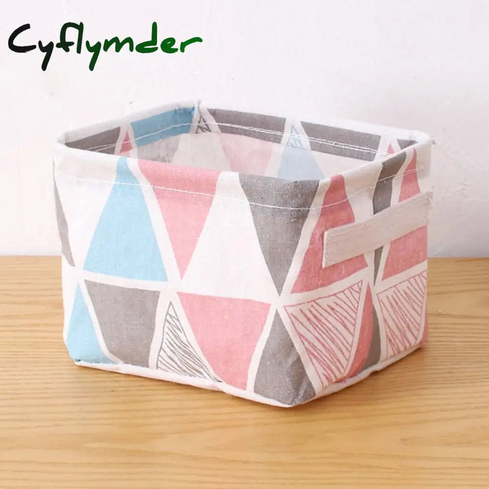 Cyflymder Storage Case Multifunctional Sundries Foldable Fabric Basket Underwear Box Clothes