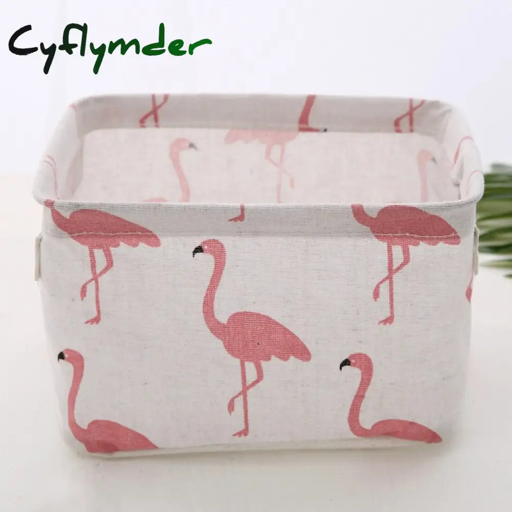 Cyflymder Storage Case Multifunctional Sundries Foldable Fabric Basket Underwear Box Clothes