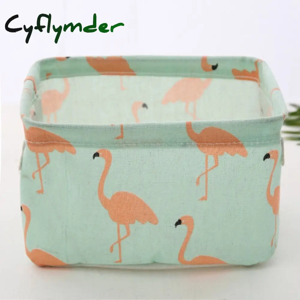 Cyflymder Storage Case Multifunctional Sundries Foldable Fabric Basket Underwear Box Clothes