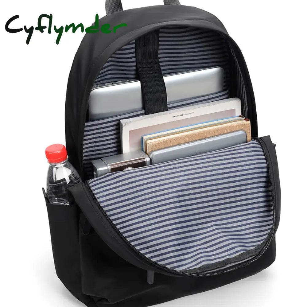 Cyflymder Street Art Literary Canvas Backpack Minimalist Retro Wild Leisure Korean Schoolbag Bag