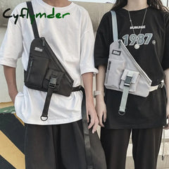 Cyflymder Streetwear Chest Rig Bag Phone Pack Functionality Tactical Unisex Hip Hop Crossbody