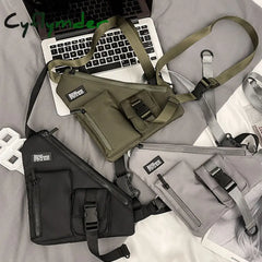 Cyflymder Streetwear Chest Rig Bag Phone Pack Functionality Tactical Unisex Hip Hop Crossbody