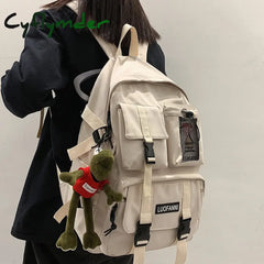 Cyflymder Student Travel Mesh Female Backpack College Women Boy Nylon School Bag Men Girl Cool