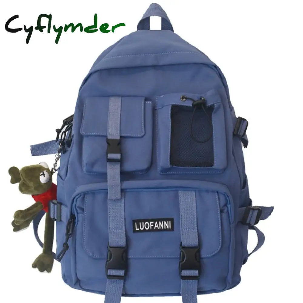 Cyflymder Student Travel Mesh Female Backpack College Women Boy Nylon School Bag Men Girl Cool