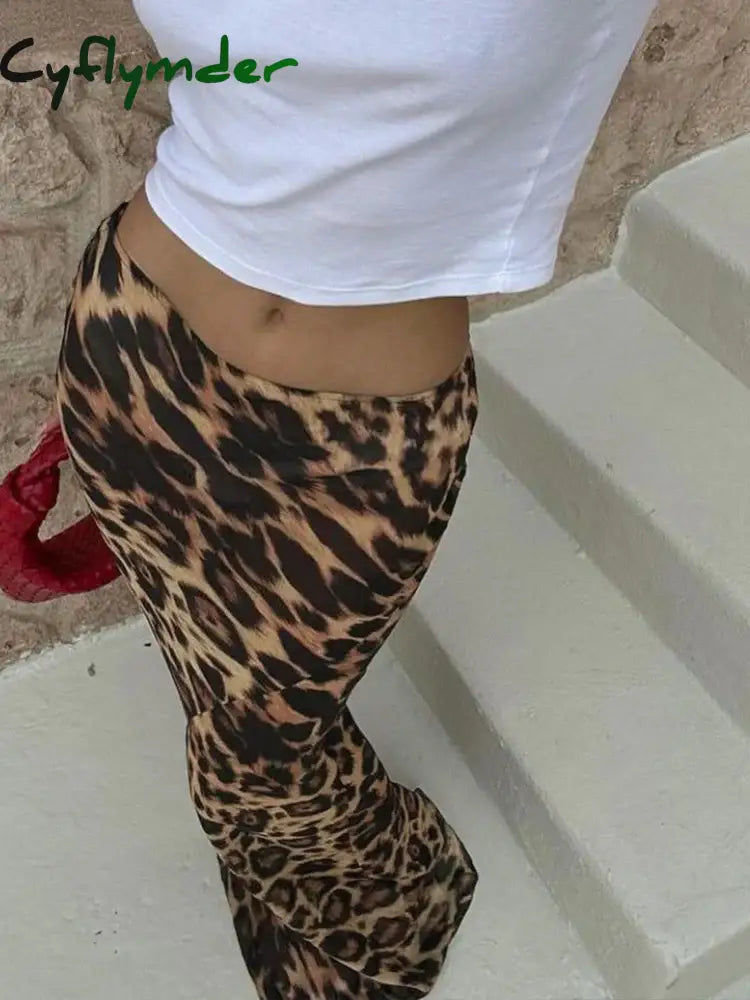 Cyflymder summer inspo Sexy Elegant Skirt Leopard Printed Maxi Women Skirts Lady Y2K Clothes Office Club Party Casual