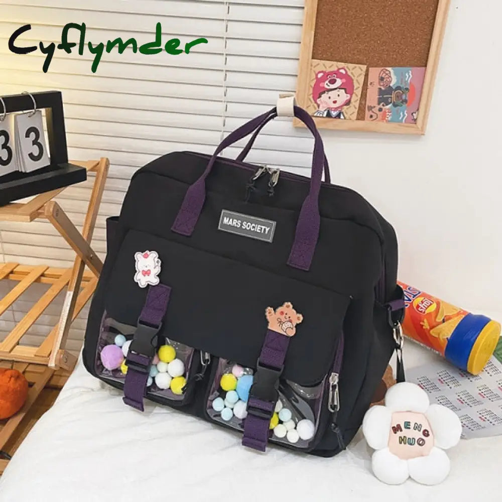 Cyflymder Summer Large Capacity Multi-Function Fashion Girl Student Backpack Korean Japanese