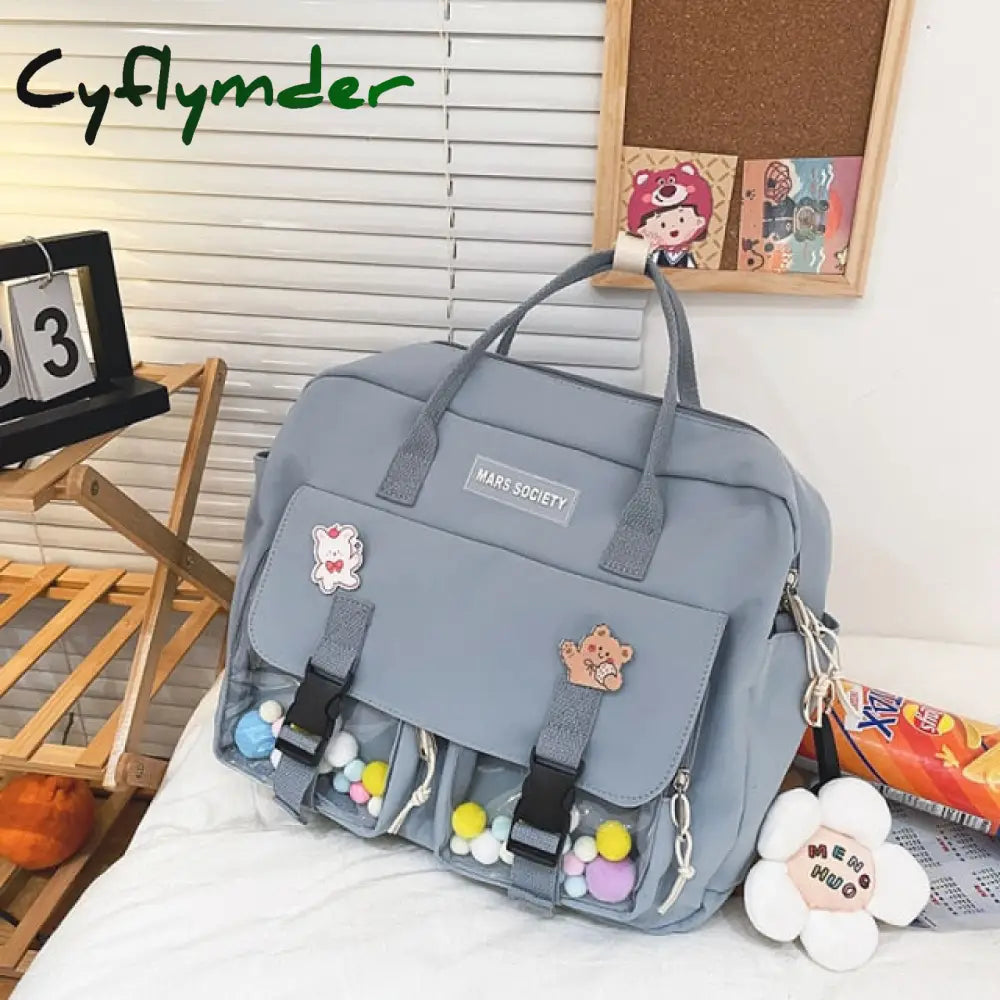 Cyflymder Summer Large Capacity Multi-Function Fashion Girl Student Backpack Korean Japanese