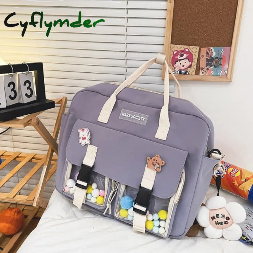 Cyflymder Summer Large Capacity Multi-Function Fashion Girl Student Backpack Korean Japanese