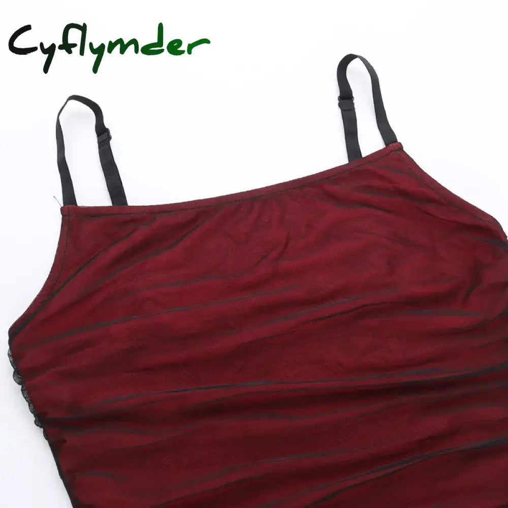 Cyflymder Summer Sexy Dress Women Streetwear Sleeveless Backless Solid Spaghetti Strap Casual Elegant Party Dresses