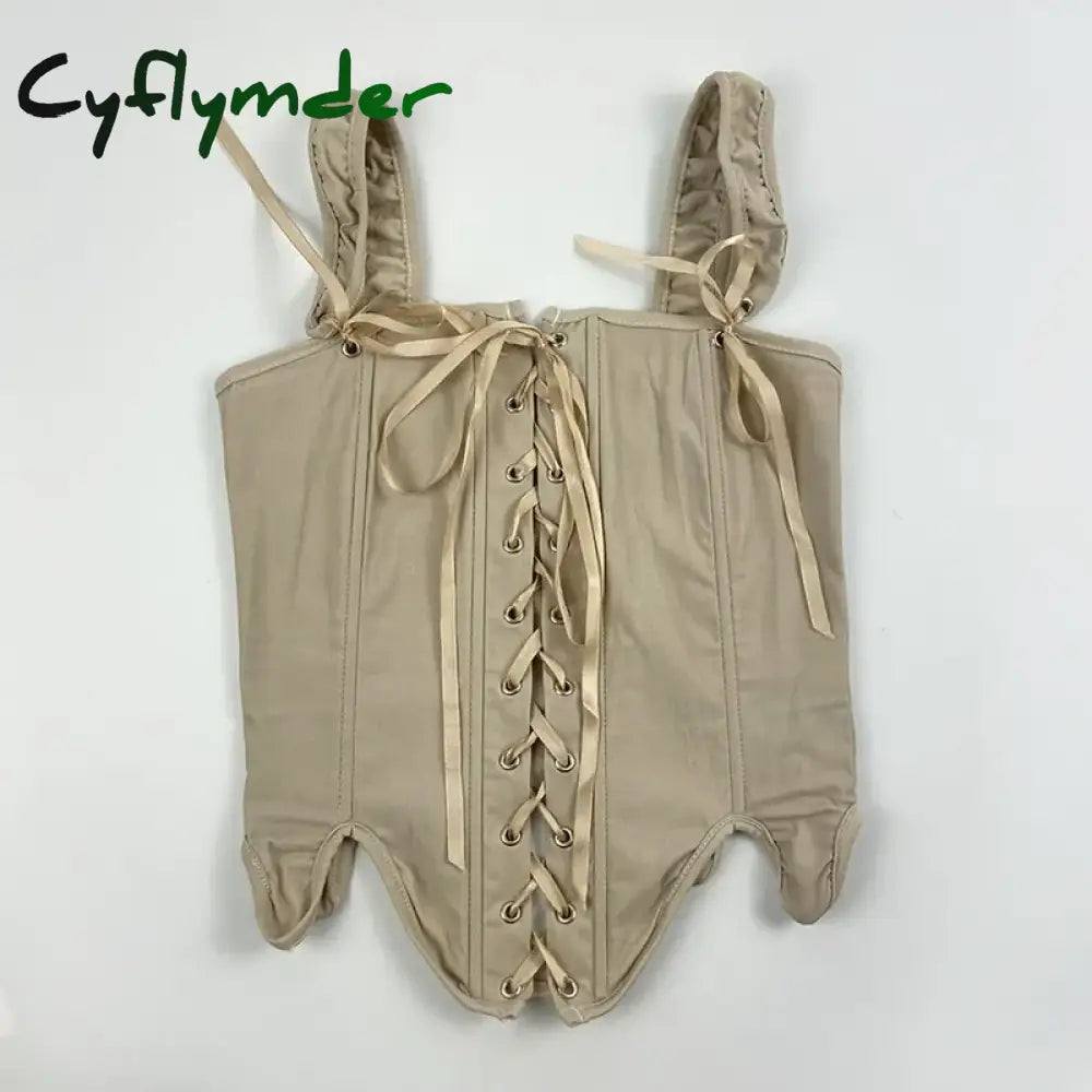 Cyflymder Summer Streetwear Women Bra Sexy Lolita Crop Corset Woman Tops Elegant Bandage Y2K Bras