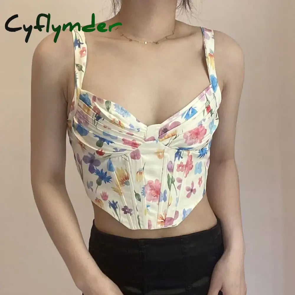 Cyflymder Summer Streetwear Women Bra Sexy Lolita Crop Corset Woman Tops Elegant Bandage Y2K Bras