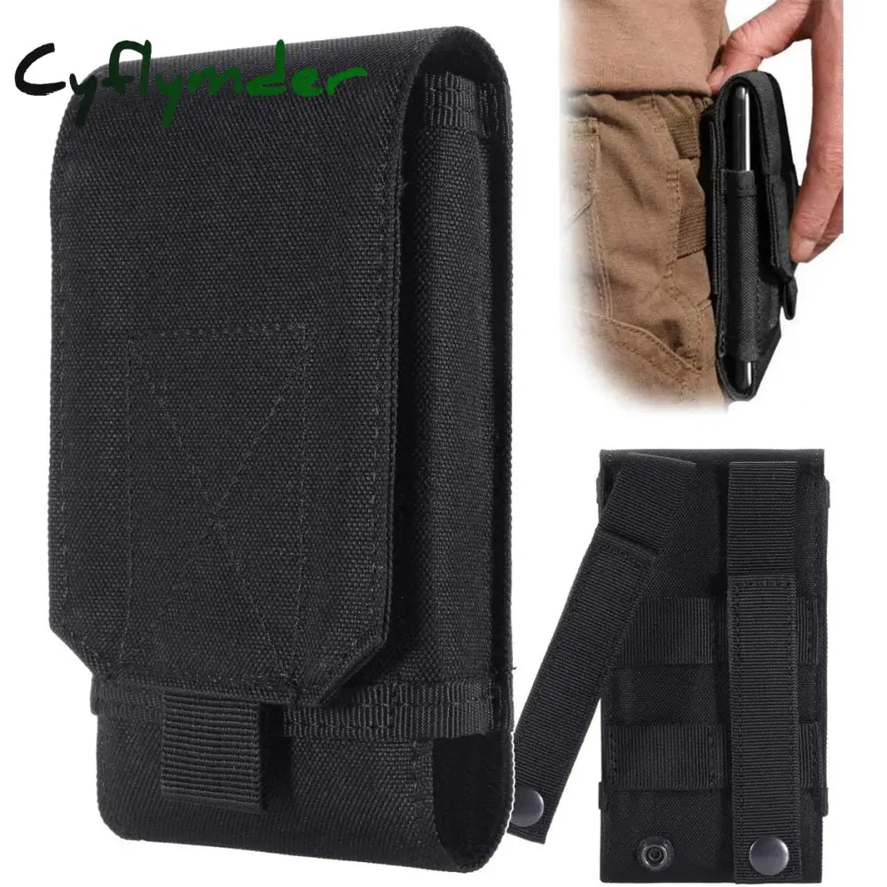 Cyflymder Tactical Molle Phone Holster Pouch Universal Belt Waist Bag 5.5& Military Mobile Hunting