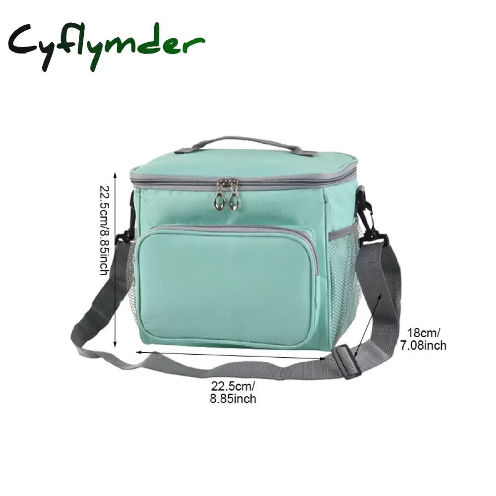 Cyflymder Thermal Insulated Cooler Bags Large Women Men Picnic Lunch Bento Box Trips Bbq Meal Ice