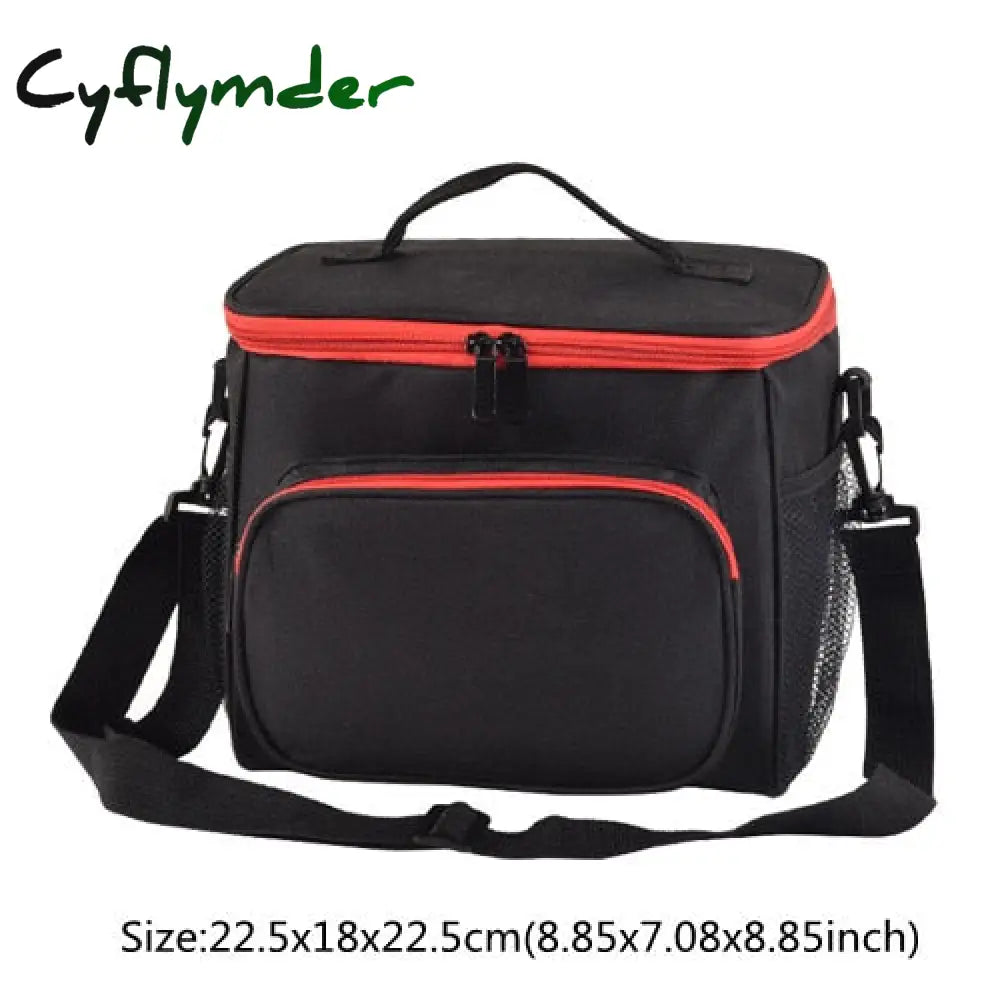 Cyflymder Thermal Insulated Cooler Bags Large Women Men Picnic Lunch Bento Box Trips Bbq Meal Ice