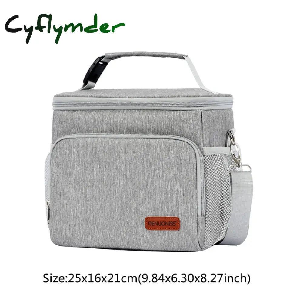 Cyflymder Thermal Insulated Cooler Bags Large Women Men Picnic Lunch Bento Box Trips Bbq Meal Ice