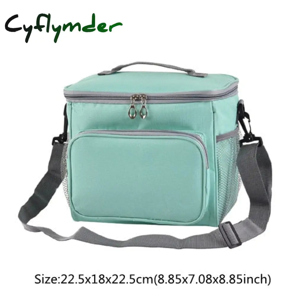 Cyflymder Thermal Insulated Cooler Bags Large Women Men Picnic Lunch Bento Box Trips Bbq Meal Ice