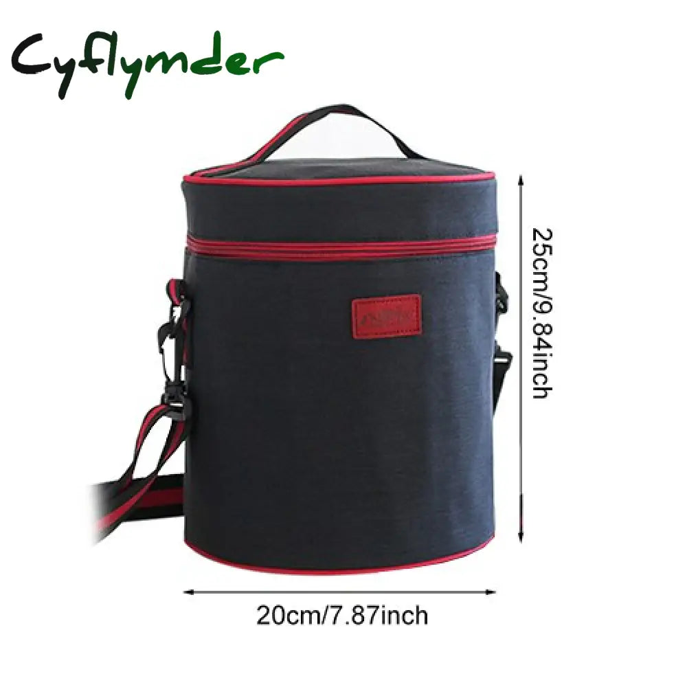 Cyflymder Thermal Lunch Bag Women Portable Insulated Cooler Bento Tote Family Travel Picnic Drink