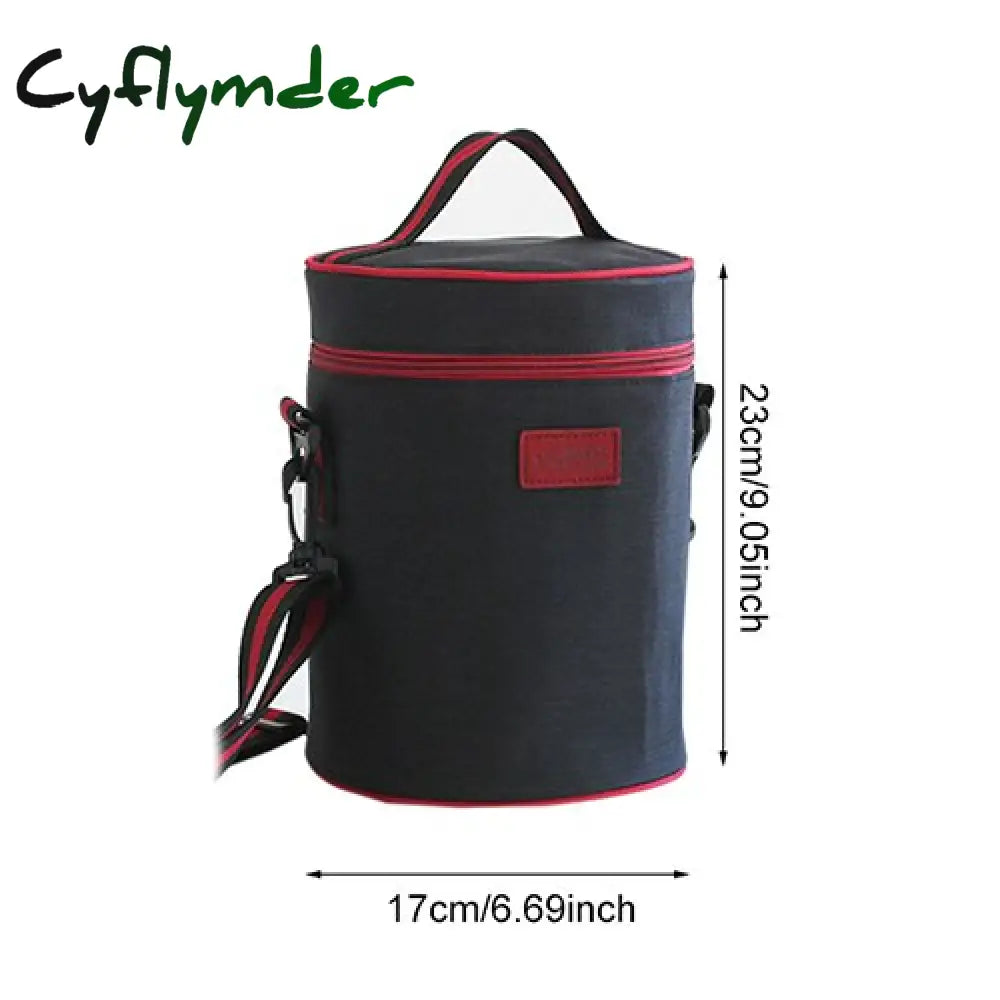Cyflymder Thermal Lunch Bag Women Portable Insulated Cooler Bento Tote Family Travel Picnic Drink