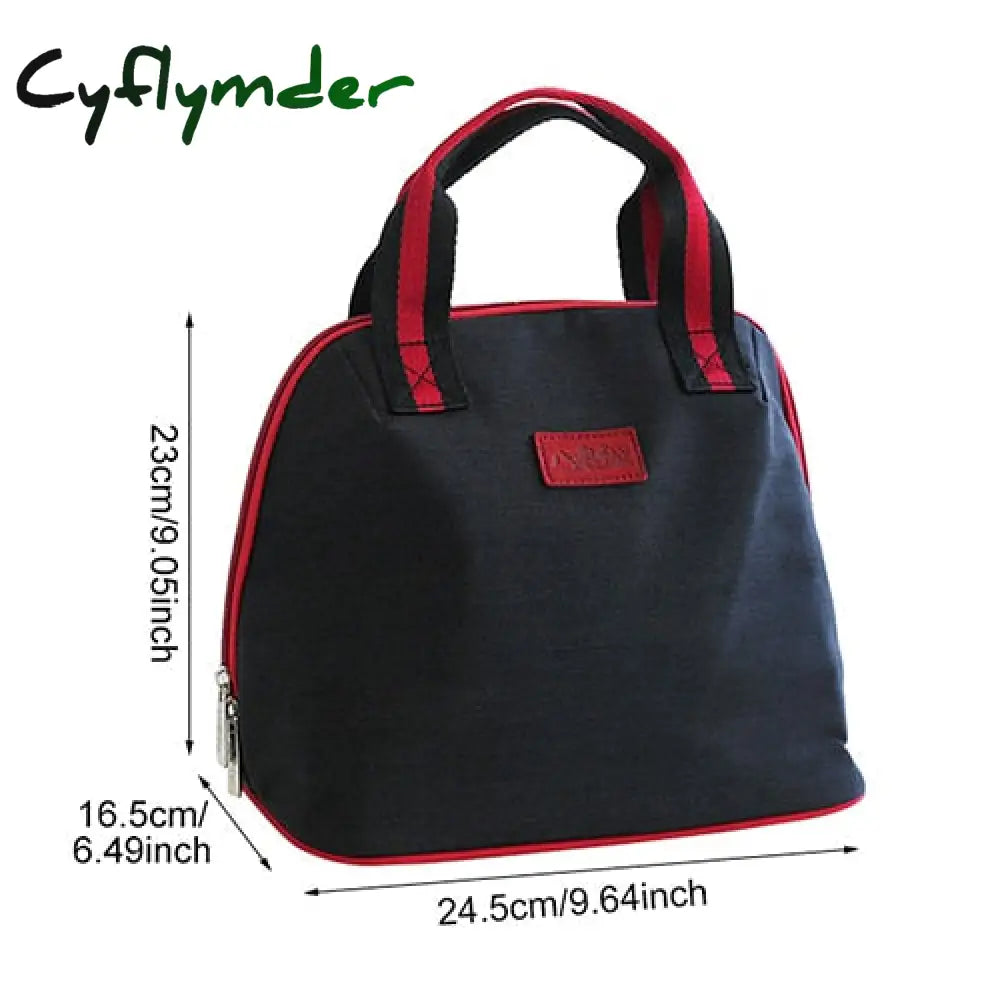 Cyflymder Thermal Lunch Bag Women Portable Insulated Cooler Bento Tote Family Travel Picnic Drink